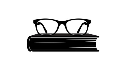 eyeglasses resting on a book symbol of knowledge learning and education perfect for websites blogs and educational materials