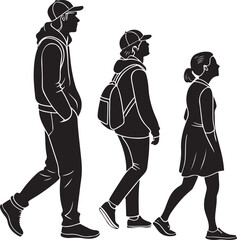 silhouette of a couple