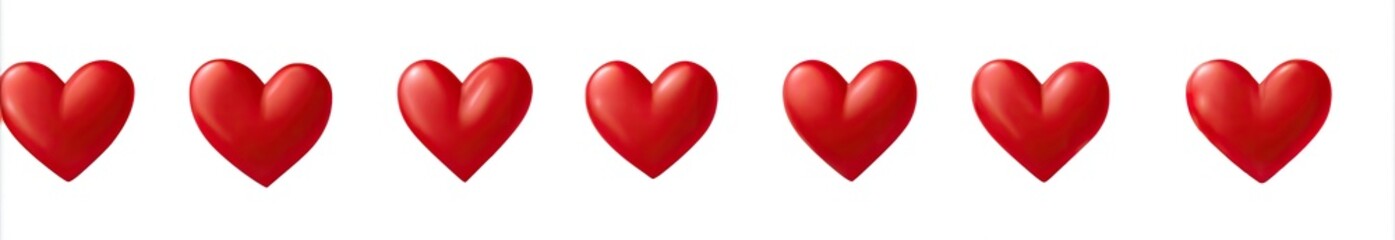 Row of red hearts (2)