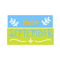 hello September stickers