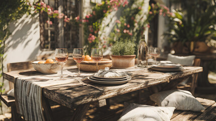 Relaxing Outdoor Brunch: A Casual Gathering Amidst Nature's Beauty with Delicious Food and Refreshing Drinks, Perfect for Friends and Family to Enjoy a Leisurely Day