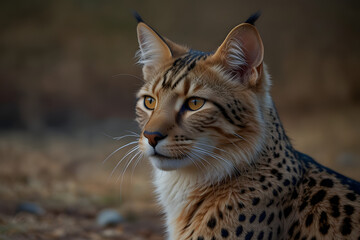 lynx in the field