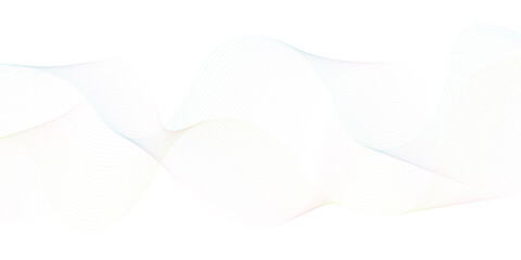 Thin wavy line abstract background. Wavy line horizontal divider outline minimalist background. Creative line art. Vector illustration EPS 10.