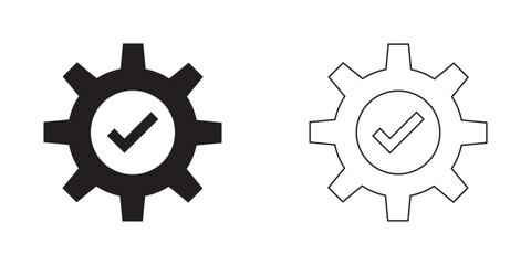 gear icon illustration. Gear line icons collection. System Settings and Cogwheel Icon Set. Tools Gear Icons. Vector illustrator eps 10