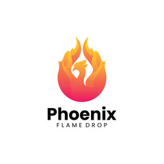 Gradient Modern Phoenix Logo Design