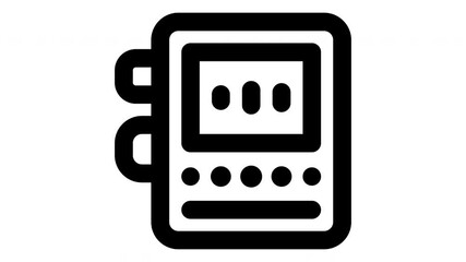 dictaphone minimalist line animation