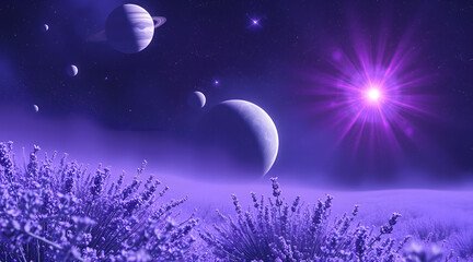 blue planet in space