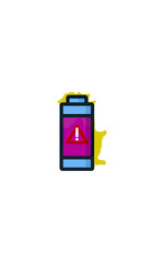 Low battery icon graphic design