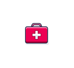 Obraz premium Medical first aid kit icon