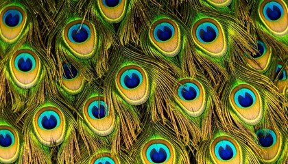 Fototapeta premium Peacock Feather Close-Up