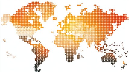 Global Dotted Heat Map