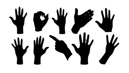 Fototapeta premium Assorted Musical Instruments Silhouette Collection