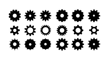 Collection of assorted geometric shapes abstract design elements