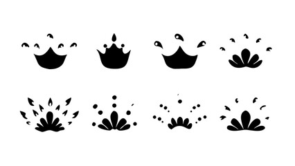 Naklejka premium Diverse Collection of Geometric Shapes abstract patterns