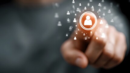 Selecting a target segment in a digital persona builder