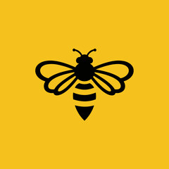 Geometric Honeybee with Colorful Wings