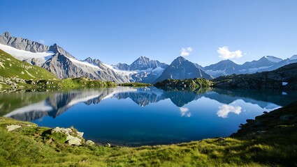 Fototapeta premium mountain lake reflection