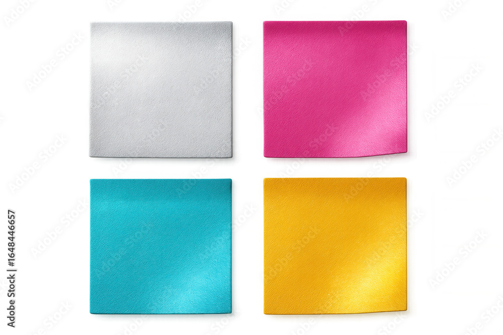 Poster multicolored sticky notes arranged for prioritizing and tracking essential work assignments