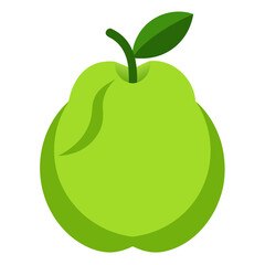 green apple isolated on white