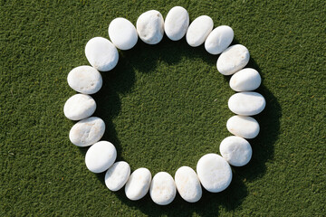 Smooth Pebbles Photography from Above