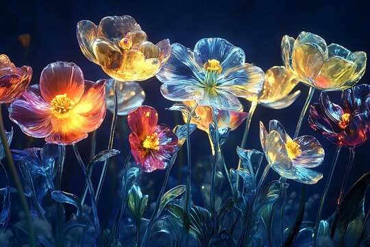 yellow and purple flowers - Powered by Adobe