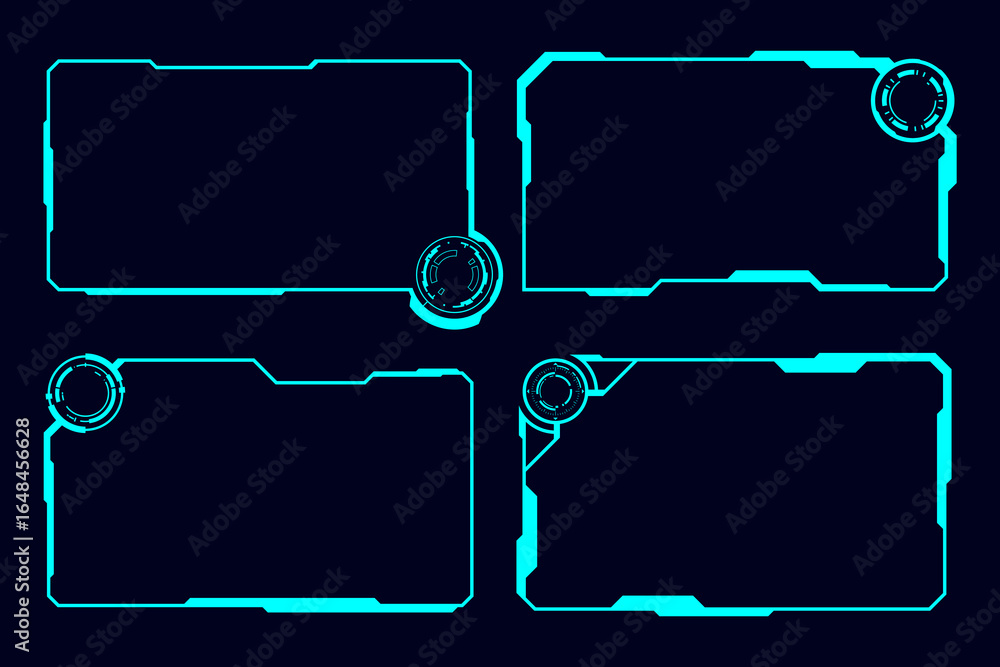 Poster frame technology futuristic interface ui element