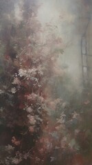 Fototapeta premium Garden outdoors painting nature.