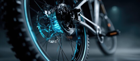 Electric bicycle wheel with hub motor and disc brake