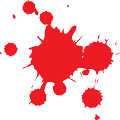 red paint splash