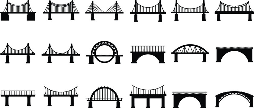 Solid Bridge Vector