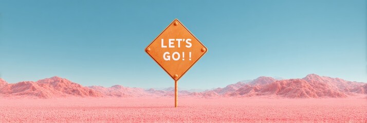 Fight Procrastination Day Diamond Sign in Desert Premium Motivational Adventure Travel for Young Professionals with Summer Readiness and National Ice Cream Month Campaign