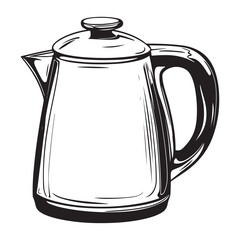 Obraz premium Electric kettle silhouette 