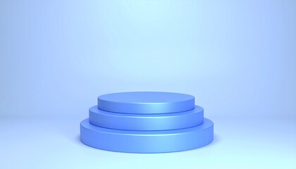 Minimalist Podium with Soft Pastel Background