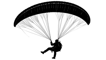 Silhouette of paraglider (6)