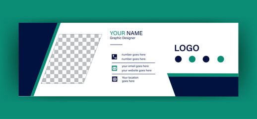Dynamic Angular Email Signature with Geometric Design