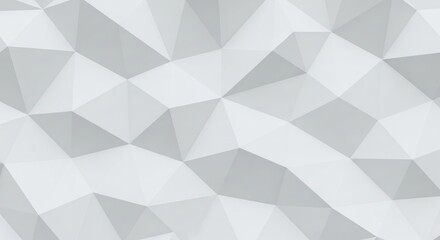 Fototapeta premium Abstract geometric pattern with white polygonal shapes and triangular design