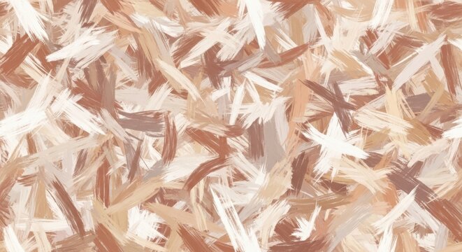Abstract earthy brush strokes pattern in warm neutral tones and textured background