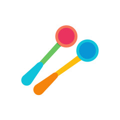 Two colorful maracas ready to create vibrant rhythms and festive celebrations