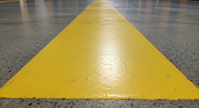 Yellow Line Mockup A Simple Design Element for Industrial or Commercial Applications