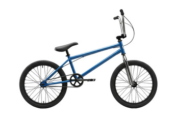 Fototapeta premium Isolated Blue BMX Bike for Extreme Sports
