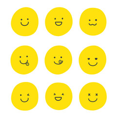 smile sticker illustration 