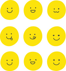 smile sticker illustration 