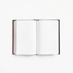 Naklejka premium Real blank book on white background for mockup book mockup blank template isolated book professional presentation blank empty creative composition versatile use professional lighting expe