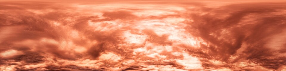 Dark moody rain clouds in dramatic overcast sky. Seamless 360 HDR spherical panorama. Full zenith...
