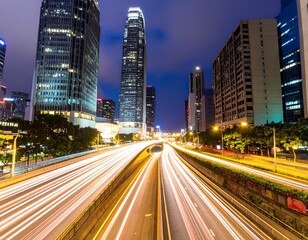 Fototapeta premium City highway at twilight
