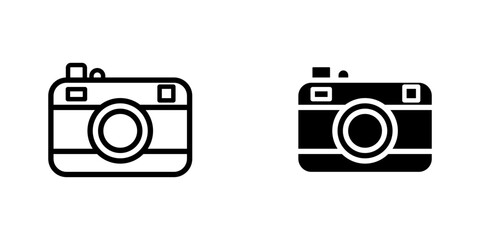 Camera icon set. flat illustration of vector icon on white background. EPS 10