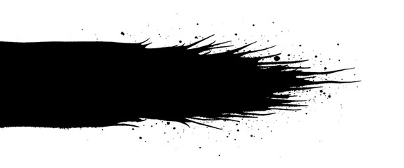 Vector brush stroke with ink background brush stroke spray