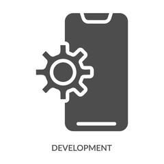 Obraz premium Development Icon Line Style. Design Vector Illustration