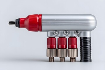 Metallic heat gun with nozzle attachments