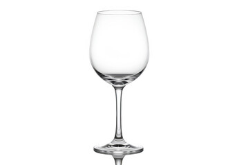 Empty wine glass isolated on transparent background